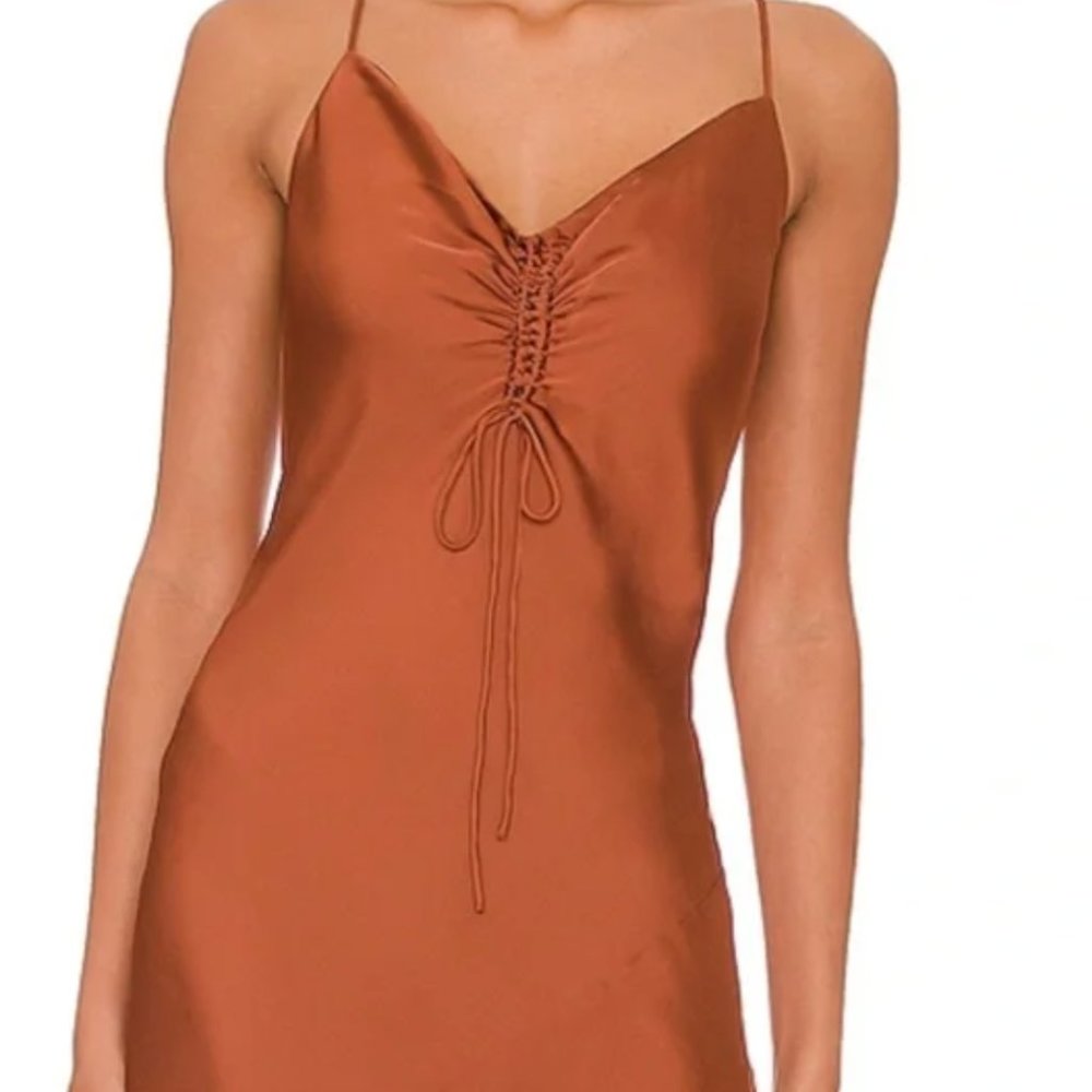NWT All Saints Alexia Dress (Bronze) Size 6